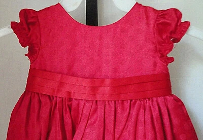 Vestido Bebé Niña Talla 12 Meses Rojo Mangas Cortas Todas las Temporadas Maravilla Niños Foto 1 de 4