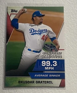 2021 Topps Series 2 Significant Statistics SS-21 BRUSDAR GRATEROL ~ LA Dodgers - Picture 1 of 2