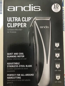 New Andis Ultra Clip Adjustable Blade 10-Piece Home Haircut Kit Mens Clippers - Picture 1 of 5