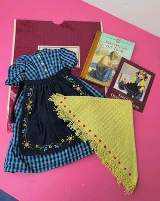 18” Pleasant Company American Girl Doll Outfit Kirsten On The Trail Dress #w1 - Image 1 of 4
