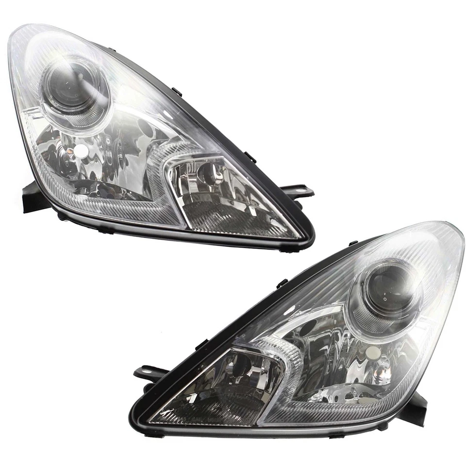 Headlights Headlamps Left & Right Pair Set NEW for 00-05 Toyota Celica Foto 1 de 4