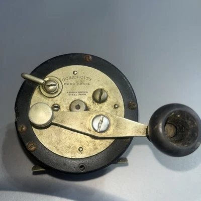 Carrete de pesca Fortescue vintage Ocean City alemán plateado carrete libre Foto 1 de 4