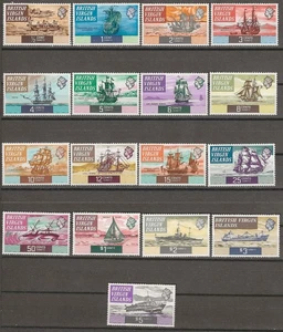 BRITISH VIRGIN ISLANDS 1970/74 SG 240/256 MNH - Picture 1 of 2