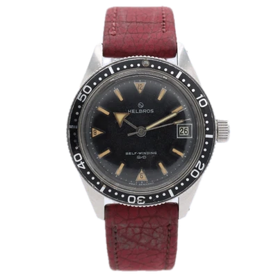 37.5mm Helbros Skin Diver Men's Automatic Wristwatch PUW 1361 West GermanySteel - Image 1 of 4