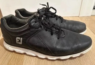 FootJoy Pro SL Mens Spikeless Golf Shoes 53594 Black Leather 10 W Wide Width - Image 1 of 4