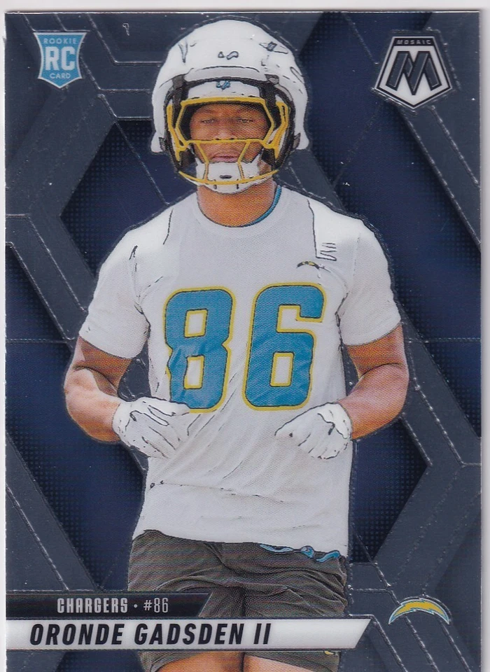 Mosaic Football RC 2025 Oronde Gadsden II Los Angeles Chargers Rookie d1484 Foto 1 de 1