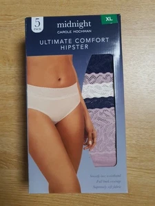 Carole Hochman Ultimate Comfort Hipster Briefs 5 Pack Size XL - Picture 1 of 3