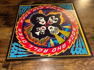 KISS - Rock and Roll Over (Original 1976) Glas/Metall gerahmtes Album Cover Art - Bild 1 von 9