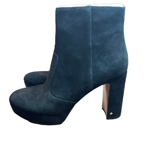 KATE SPADE NEW YORK Women's Barrett Booties Black Suede NEW Size 10 - Picture 1 of 11