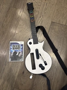 Nintendo Wii Guitar Hero Les Paul Red Octane 95125 805 W/Strap & Rock Band - Picture 1 of 10