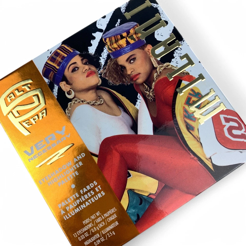 2 Count Milani Salt N Pepa Very Necessary 12 Eyeshadow & 1 Highlighter Palette