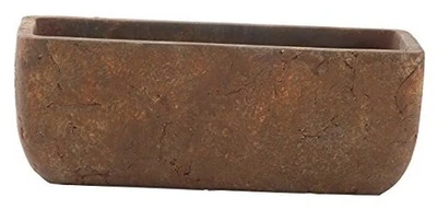 Maceta rectangular Dakota clásica para hogar y jardín con tapón de drenaje - pequeña  Foto 1 de 4