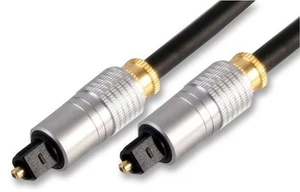 PRO SIGNAL - Kabel Audio Optik TOSLink dengan Perumahan Logam, 1m Hitam - Picture 1 of 1