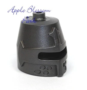 NUEVO Lego Kingdoms CASCO GRIS PERLA OSCURO - Caballero Castillo Minifigura Equipo de Cabeza - Imagen 1 de 2