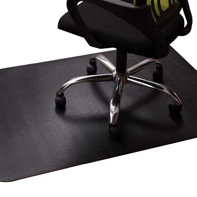 Office Chair Mat for Hardwood Floor: 53"x45" Large Black Rolling Chair Mat fo... - Image 1 of 4