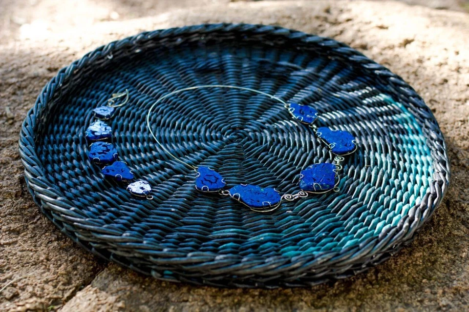 azurita conjunto, collar y pulsera Foto 1 de 4