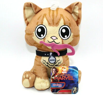 Captain Marvel Plush Goose 8" Kuricha Bleacher Creatures Sitting Plushie Cat - Image 1 of 4