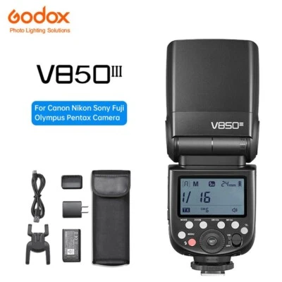 Godox V850III 2.4G HSS Flash Speedlite Li-ion Battery for Canon Nikon Sony Fuji - Image 1 of 4