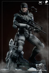 Solid Snake 3D Printed Figure, Metal Gear Solid Stealth Operative, Unpainted - Picture 1 of 6