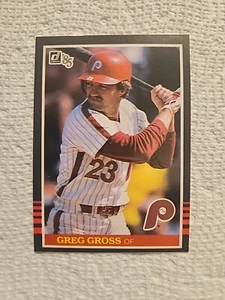 1985 Donruss - #407 Greg Gross Philadelphia Phillies Baseball Card - Picture 1 of 2