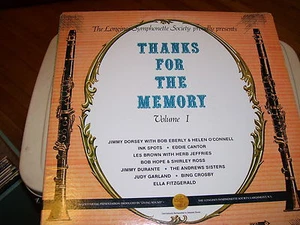THANKS FOR THE MEMORY VOLUME I-LP-VG+-LONGINES SYMPHONETTE-MCA-STEREO - Picture 1 of 2
