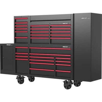 72" Toolbox Stack Boxo Pro Series Gloss/Matte Black + Trim Colour Options - Image 1 of 4
