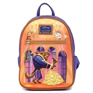 Loungefly Disney Beauty and The Beast Mini Backpack & Wallet set NWT