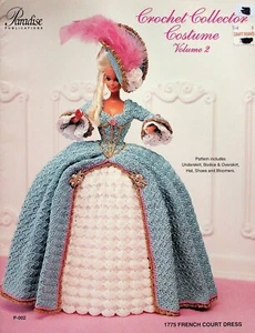 Crochet Dress Collection 1775 French Court Gown Pattern Volume 2 By Paradise - Picture 1 of 3