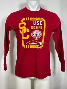 USC Trojans 2023 cotone ciotola manica lunga t-shirt uomo MEDIA - Foto 1 di 8