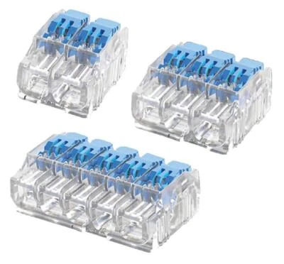 2, 3  & 5 Way Gen II Lever Wire Connectors 4mm2 24 To 12 Awg AC 32A Box Of 30 - Image 1 of 4