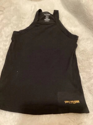 1 CAMISA SIN MANGAS TRUE RELIGION UNDER PREMIUM 60% ALGODÓN ELÁSTICO BLANCO NEGRO GRIS Foto 1 de 4