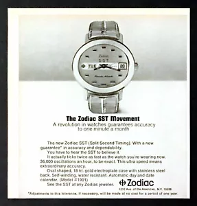 Zodiac SST 1969 (segundo tiempo dividido) foto reloj ""Escucha lo rápido que tictac - Imagen 1 de 1