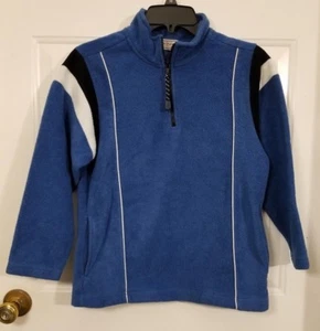 Boy's Arizona Blue Long Sleeve Half Zip Fleece Jacket Size Medium - Picture 1 of 2