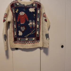 Vintage Woolrich Womens Handknit Sheep Sweater Size L Grandmacore Cottagecore - Picture 1 of 9