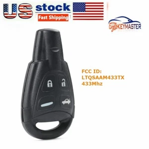 LTQSAAM433TX Smart Remote Key Fob for SAAB 9-3 9-5 2003- 09 433Mhz 4Button - Picture 1 of 3