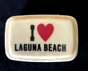 Vintage Laguna Beach CA Souviner "I love Laguna Beach" 2.5" Soap - Picture 1 of 2