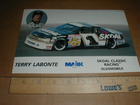 1990 Olds Oldsmobile Terry Labonte Racing postcard handout Skoal tobacco classic Cover