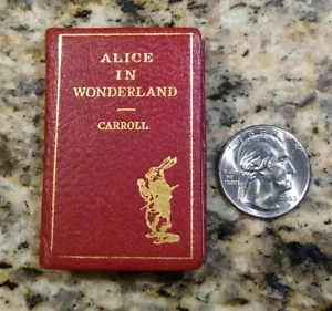 Miniature Book Alice in Wonderland Minia Press/Edmund S. Wood Circa 1942 Vintage - Imagen 1 de 8