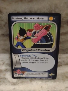 Straining Outburst Move 2001 Score Unlimited Dragon Ball Z DBZ TCG #6 - Picture 1 of 2