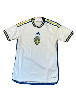 Adidas Sweden 2022 Home Stadium Soccer Jersey White Men’s Size Small - Image 1 of 4