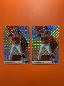 2020 Chronicles Mosaic DOMINGO LEYBA RC Silver Mosaic Prizm Arizona Diamondbacks - Picture 1 of 2