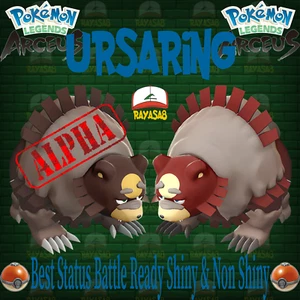Ursaring Shiny Hisuian 6iv Alpha Non Shiny Best Stats Pokemon Legends Arceus  - Picture 1 of 4