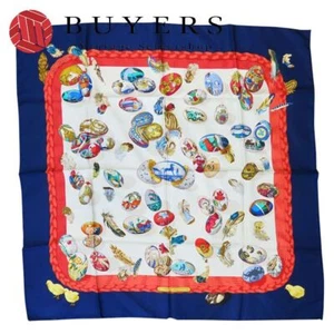 HERMES Carre 90 Multicolor COUVEE D'HERMES Scarf Silk 100% from JAPAN F/S - Picture 1 of 10