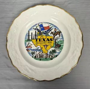Texas Souvenir Teller, The Lone Star State, Sabin Crest, Garantie 22K, 7,25" - Bild 1 von 4