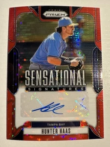 2025 Panini Prizm Hunter Haas /99 Red Prizm Auto Sensational Signatures RC - Bild 1 von 2