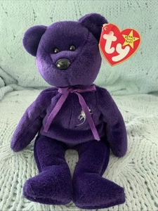 TY Beanie Baby - PRINCESS Diana Bear (1997 PVC Pellets China) Rare - Picture 1 of 9