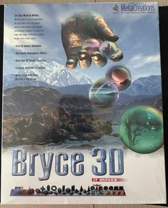 BRYCE 3D META KREACJE ZARÓWNO DLA MAC, JAK I WINDOWS WERSJA CD ROM FABRYCZNIE NOWA ZAPIECZĘTOWANA!! - Zdjęcie 1 z 6