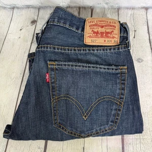 Levis 527 Jeans Mens Size 34x32 Blue Bootcut Low Rise Denim Cowboy Western 2011 - Picture 1 of 19