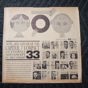 INNER SLEEVE ONLY (NO ALBUM / NO JACKET) - CAPITOL RECORDS "tower compact 33" - Picture 1 of 2
