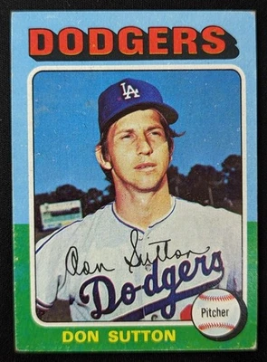 1975 Topps #220 Don Sutton Los Angeles Dodgers Muito Bom-Ex - Imagem 1 de 2